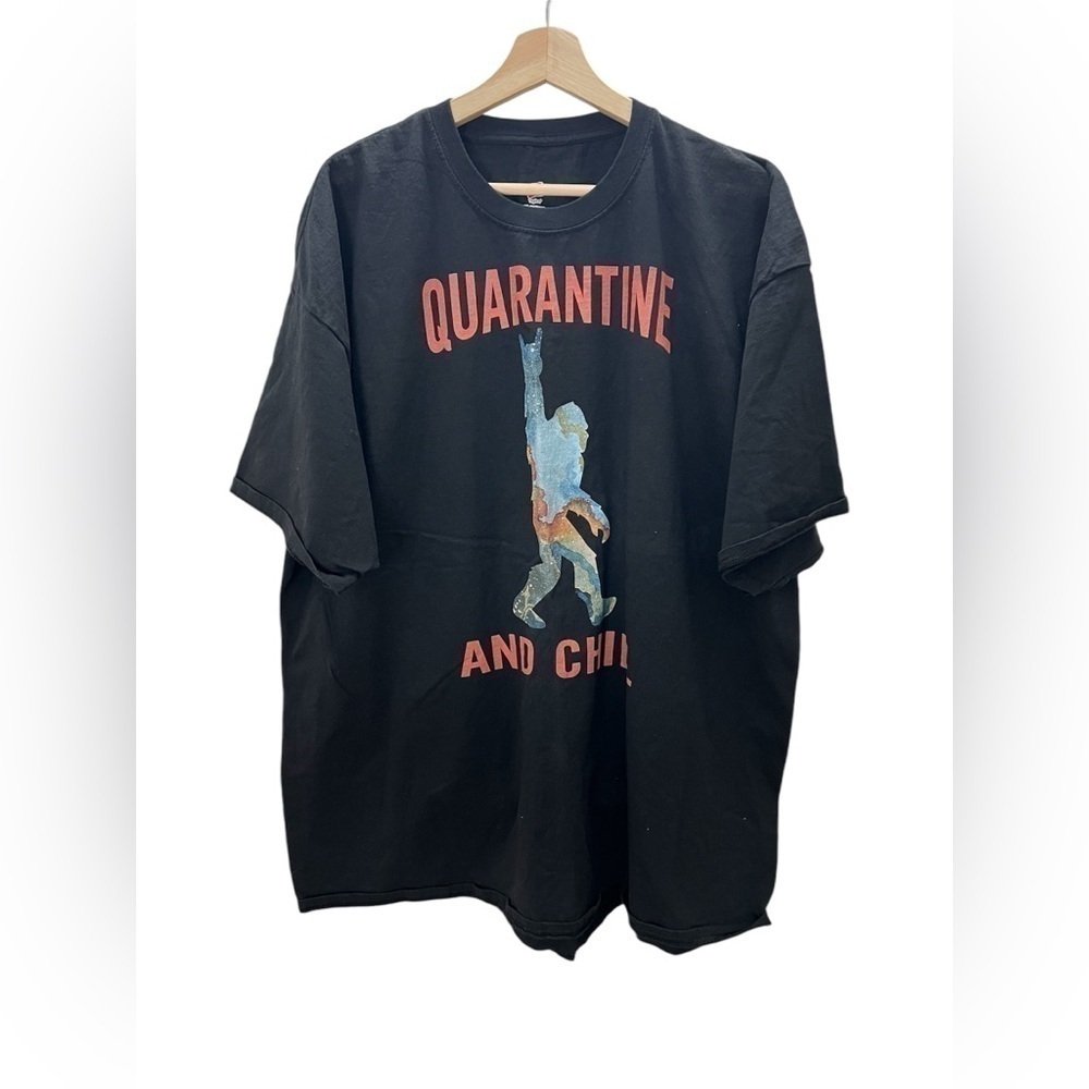 NWOT Big Foot Quarantine and Chill Unisex Graphic Tee Shirt Size 3XL